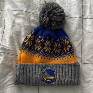 Mitchell & Ness Golden State Warriors Snowflake Beanie